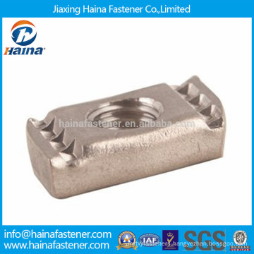 Special nut, channel nut with no spring,SS316 stainless steel